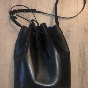 Mansur Gabriel Black/Royal Vegetable Leather